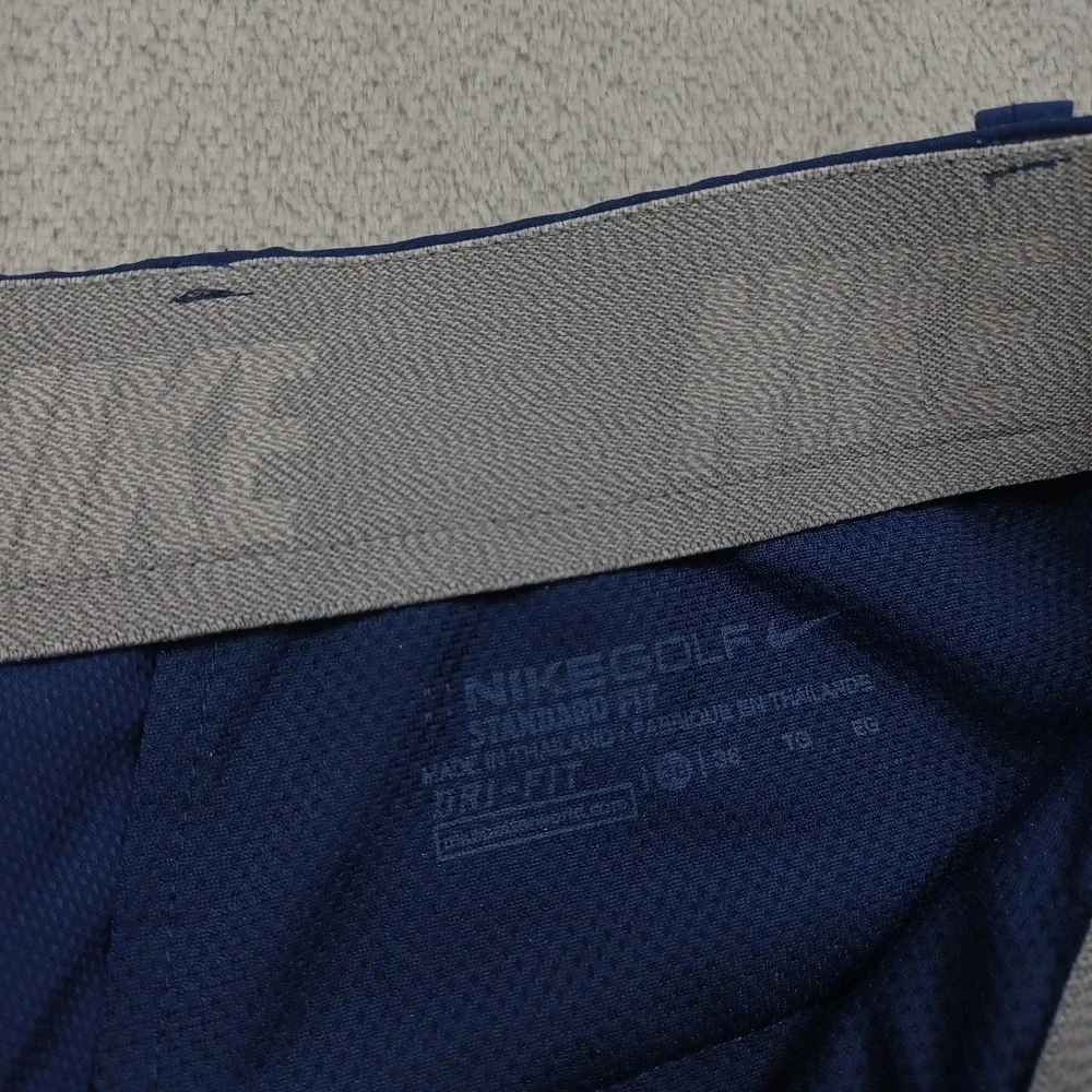 Nike Shorts Mens 38 Blue Golf Chino Pockets Preppy Casual Dri Fit